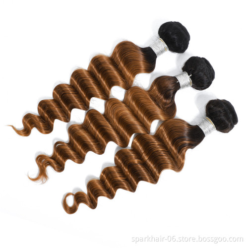 Brazilian Remy Human Hair Weaving Bundle for Women Weave Hair Extension Virgin Human Hair Deep Wave